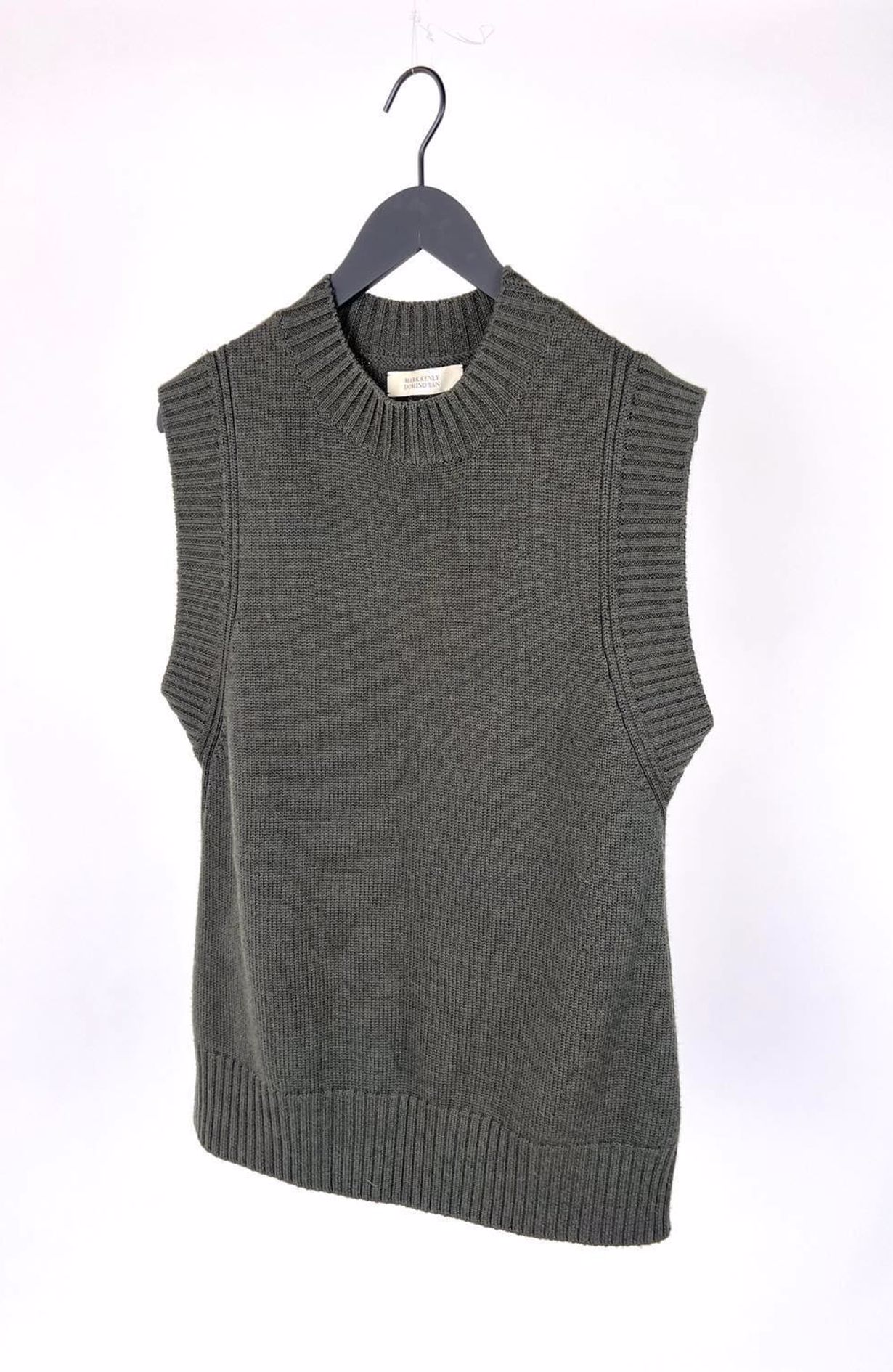 Mark Tan knit vest army green size s